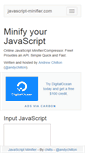 Mobile Screenshot of javascript-minifier.com